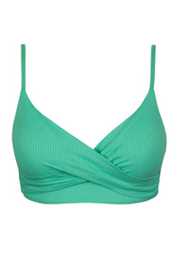 Sunsets Aqua Mist Sandbar Rib Lyla Bralette Top