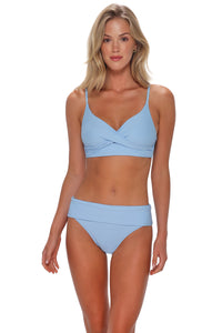 Sunsets Blue Whisper Lyla Bralette Top
