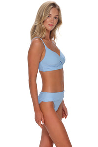 Sunsets Blue Whisper Lyla Bralette Top
