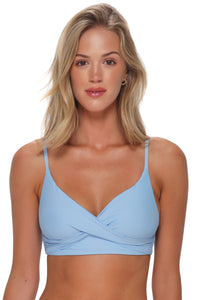 Sunsets Blue Whisper Lyla Bralette Top