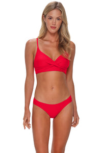 Sunsets Geranium Lyla Bralette Top