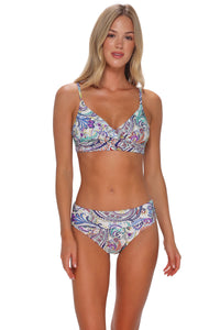 Sunsets Tide Pool Twist Lyla Bralette Top