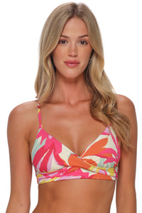 Sunsets Tropicolor Crepe Lyla Bralette Top