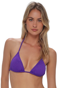 Pacifica Purple Gem Lurex Tiana Triangle Top