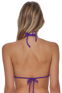 Pacifica Purple Gem Lurex Tiana Triangle Top