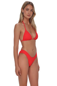Pacifica Red Hot Rib Tiana Triangle Top