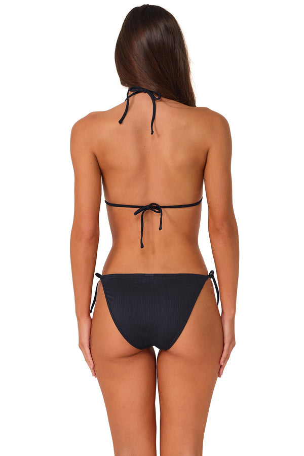Sunsets Black Seagrass Texture Starlette Triangle Top