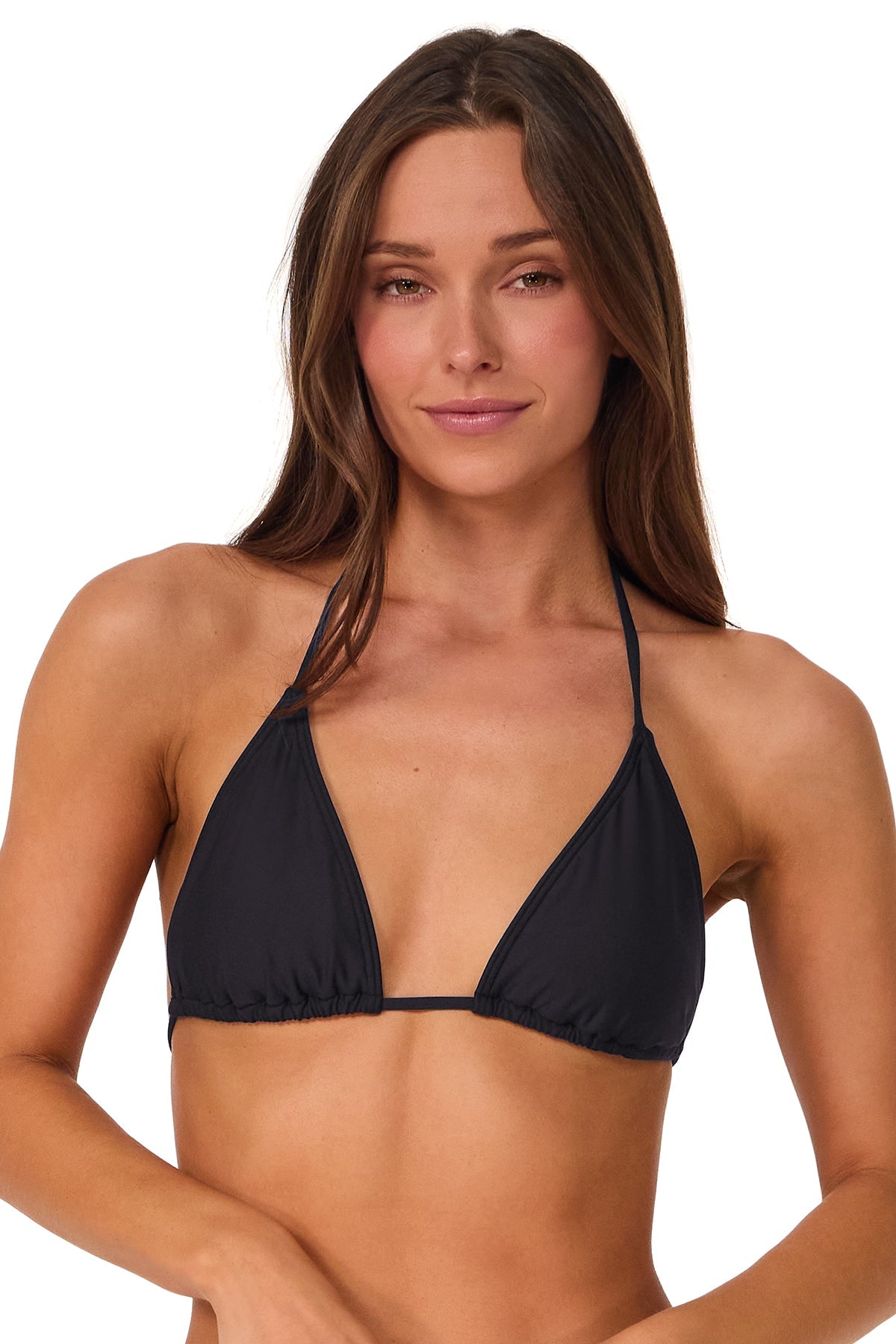 Sunsets Black Seagrass Texture Starlette Triangle Top