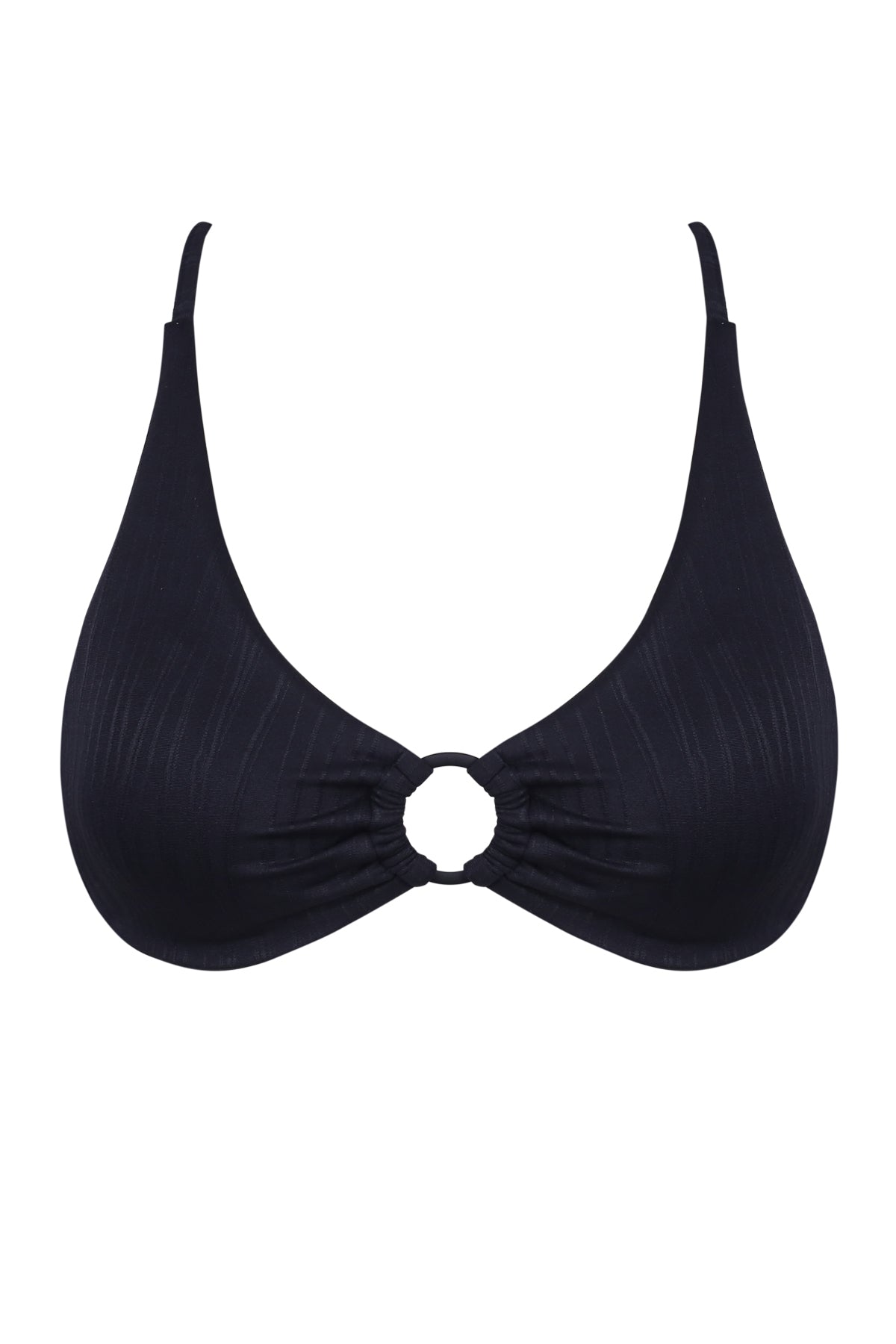 Sunsets Black Seagrass Texture Carrie Crossback Top