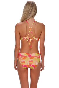 Sunsets Dreamsicle Crepe Carrie Crossback Top