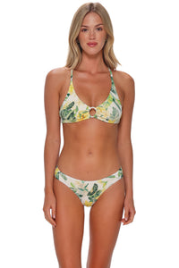 Sunsets Isla Soleil Crepe Carrie Crossback Top