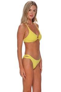 Sunsets Pineapple Crepe Carrie Crossback Top