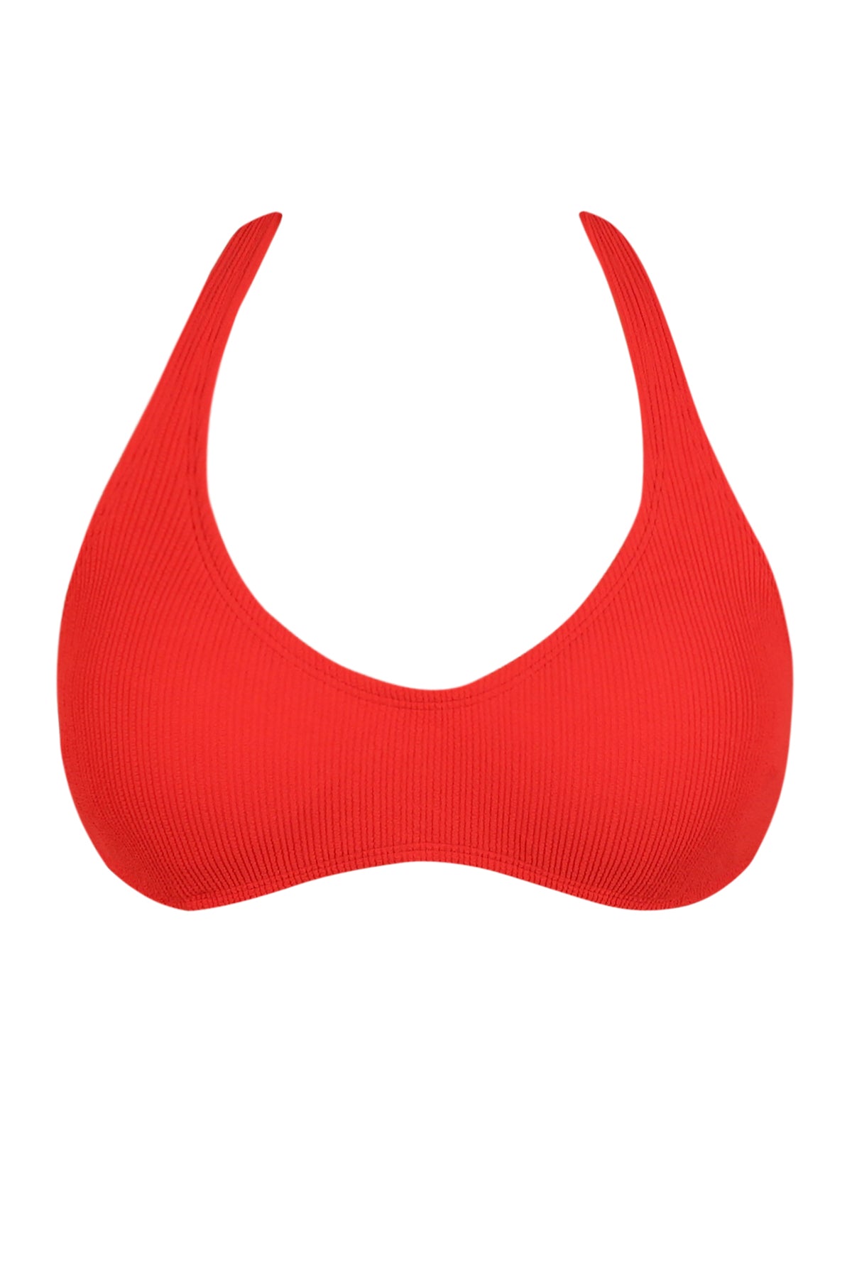 Red Hot Rib Splash Halter - V-Neck Bikini Top | Pacifica by