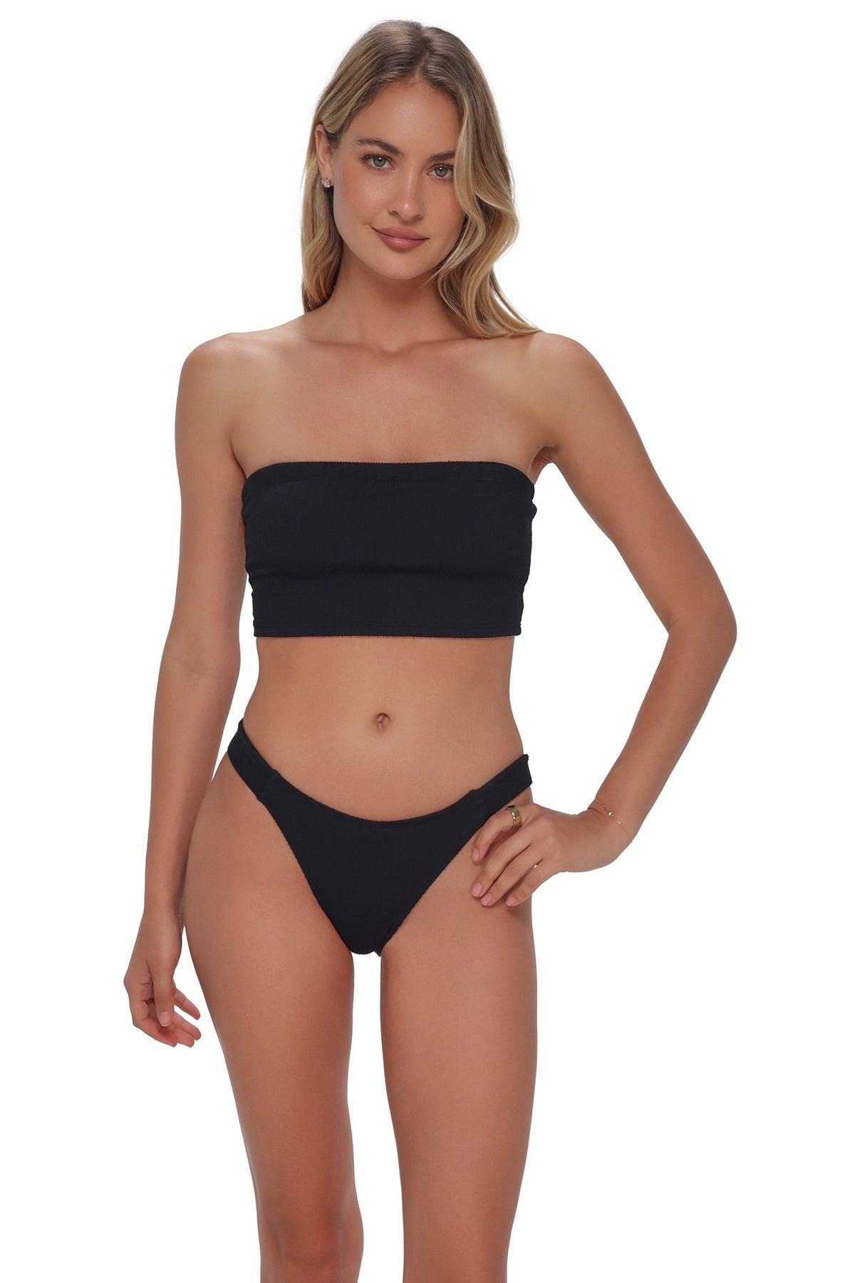 Haut De Bikini The Elle American Rib – Uni Et Rayé, Taille XS, Bonnet AA