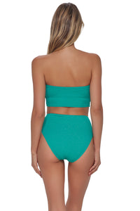Pacifica Jade Jewel Lurex Shellie Tube Top