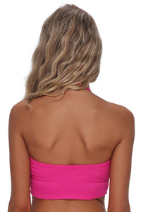 Pacifica Pink Diamond Lurex Shellie Tube Top