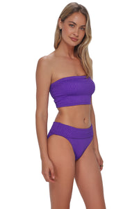 Pacifica Purple Gem Lurex Shellie Tube Top