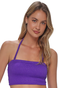 Pacifica Purple Gem Lurex Shellie Tube Top