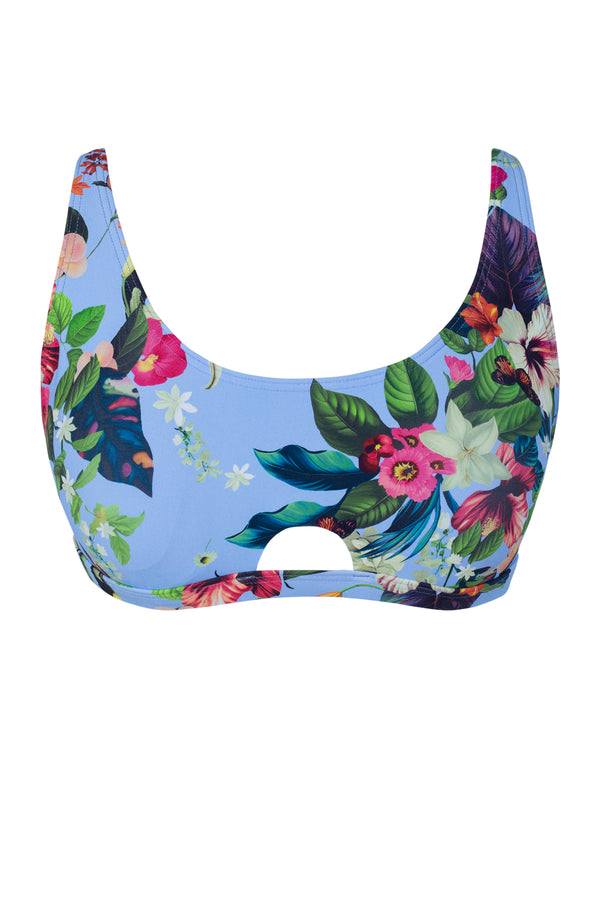 Front pose #1 of a floating garment shot featuring Sunsets Budding Romance Brandi Bralette Top