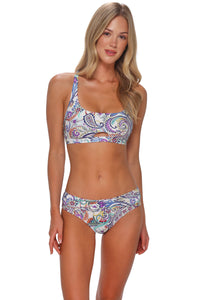 Sunsets Tide Pool Twist Brandi Bralette Top