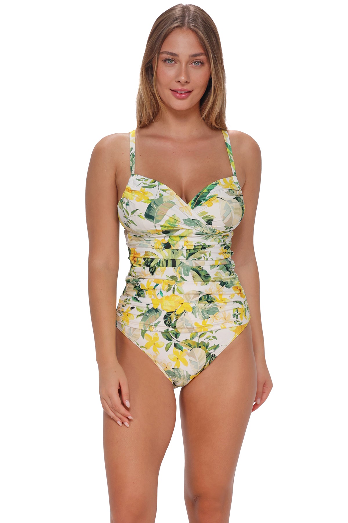 Sunsets Isla Soleil Crepe Serena Tankini Top