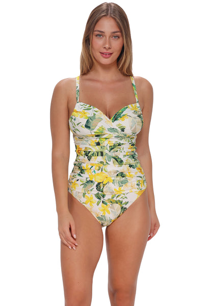 Sunsets Isla Soleil Crepe Serena Tankini Top