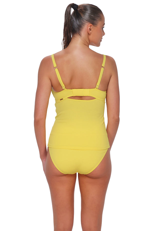Sunsets Pineapple Crepe Serena Tankini Top