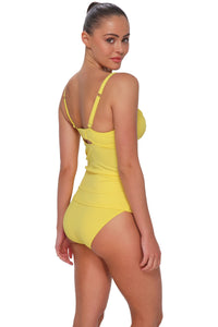 Sunsets Pineapple Crepe Serena Tankini Top
