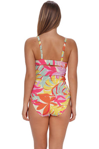 Sunsets Tropicolor Crepe Serena Tankini Top