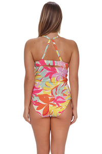 Sunsets Tropicolor Crepe Serena Tankini Top
