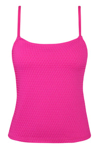 Pacifica Pink Diamond Lurex Coralie Tankini Top