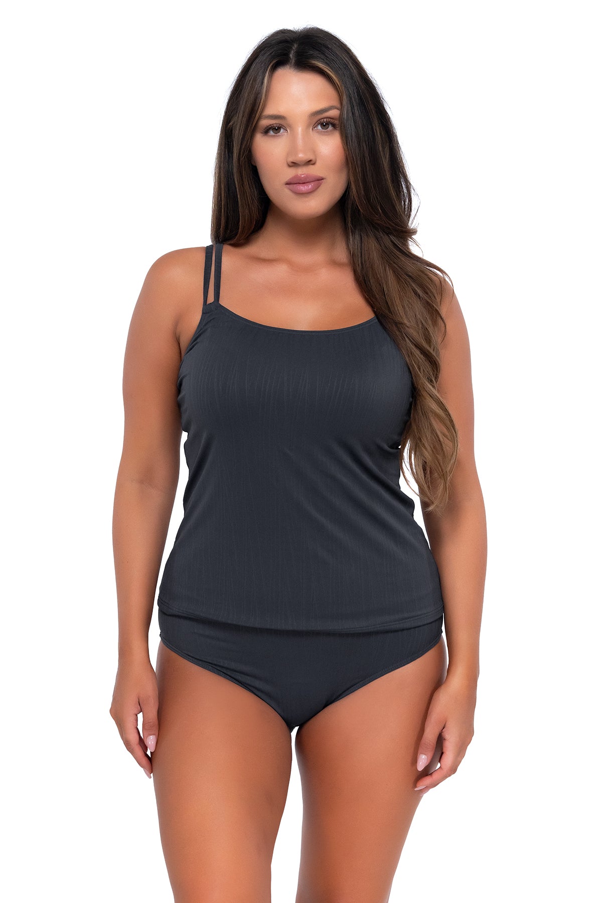 Sunsets Slate Seagrass Texture Taylor Tankini Top