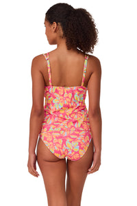 Sunsets Magic Hour Crepe Taylor Tankini Top