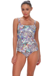 Sunsets Tide Pool Twist Taylor Tankini Top