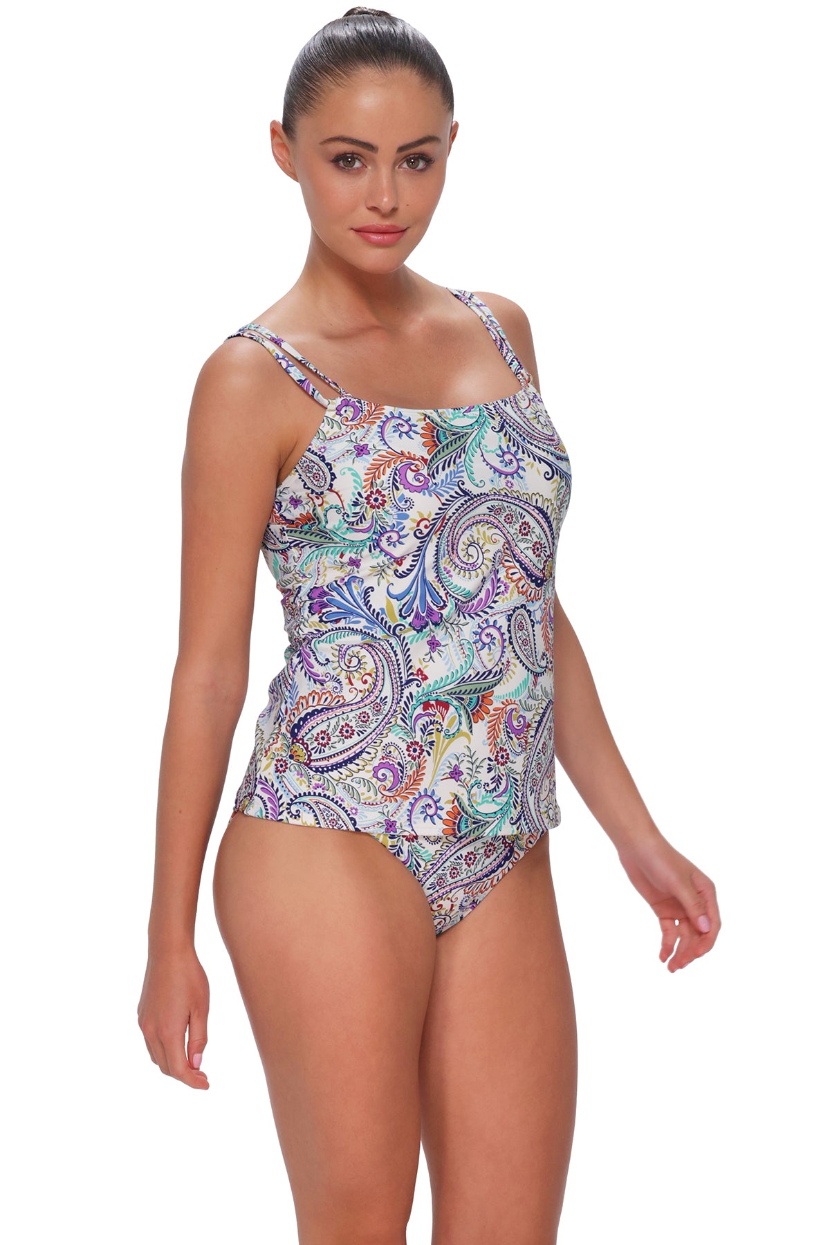 Sunsets Tide Pool Twist Taylor Tankini Top