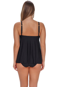 Sunsets Black Elena Tankini Top