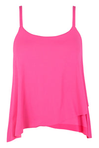 Sunsets Posy Pink Crepe Elena Tankini Top