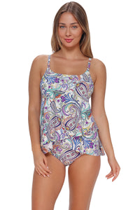 Sunsets Tide Pool Twist Elena Tankini Top