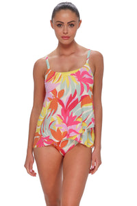 Sunsets Tropicolor Crepe Elena Tankini Top