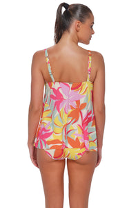 Sunsets Tropicolor Crepe Elena Tankini Top