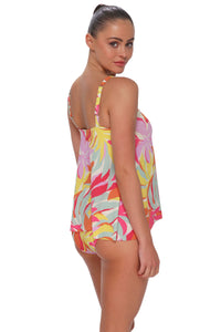 Sunsets Tropicolor Crepe Elena Tankini Top