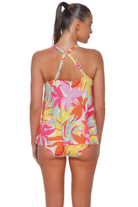 Sunsets Tropicolor Crepe Elena Tankini Top
