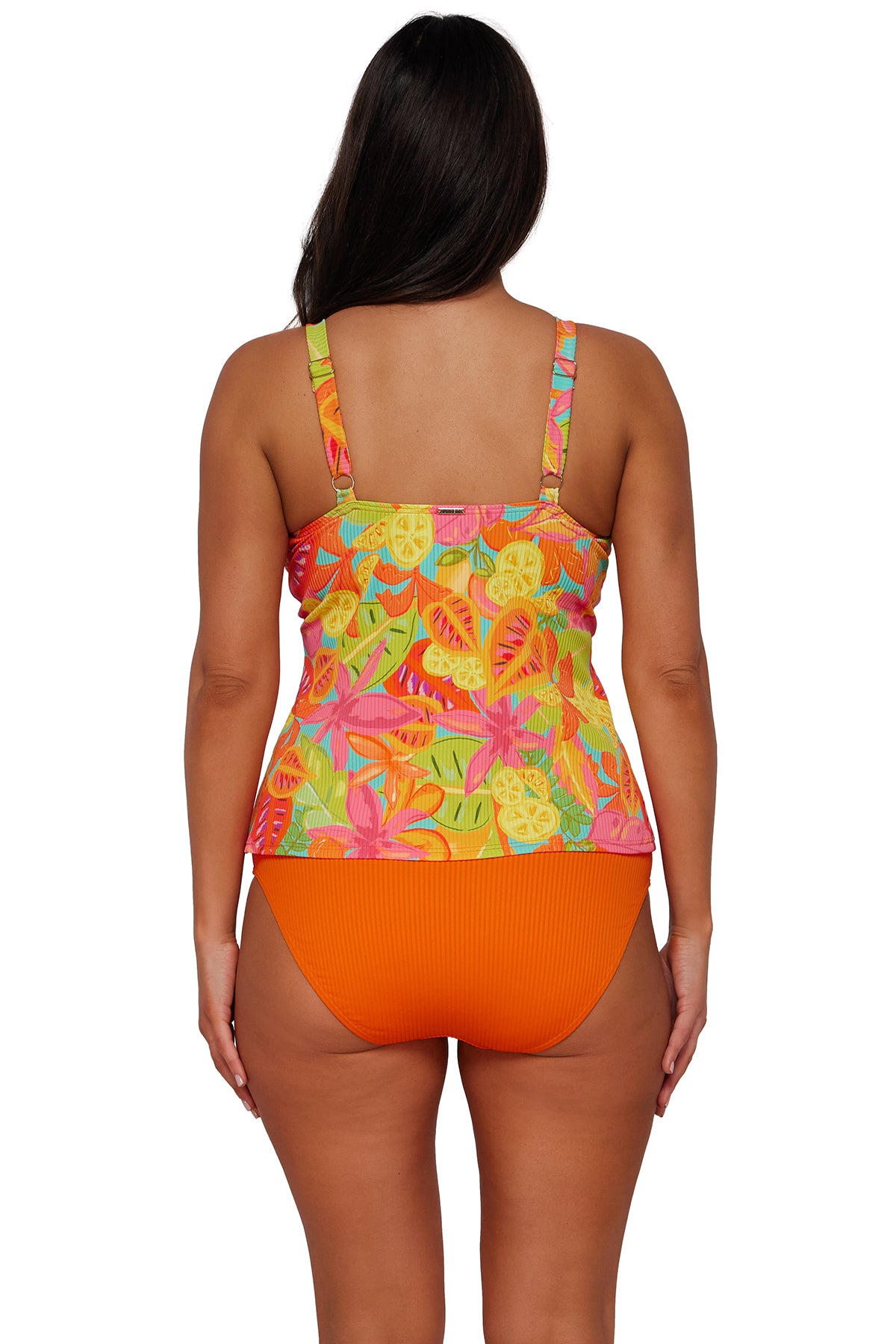Citrus Grove Sandbar Rib Forever Tankini: Relaxed Fit & Twist