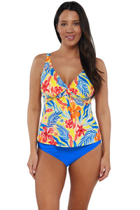 Front pose #1 of Nicki wearing Sunsets Suncatcher Forever Tankini Top