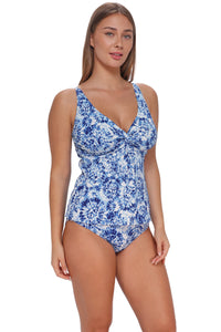 Sunsets Island Ink Rib Forever Tankini Top