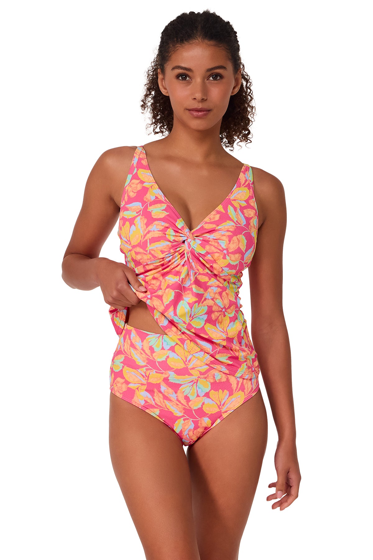 Sunsets Magic Hour Crepe Forever Tankini Top
