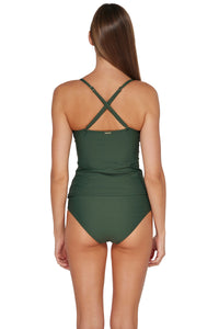 Sunsets Island Green Simone Tankini Top XS / ISLGR / 81T