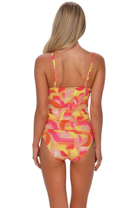 Sunsets Dreamsicle Crepe Simone Tankini Top