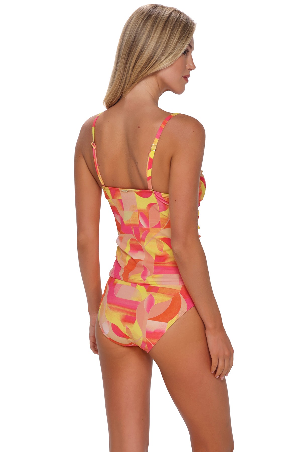 Sunsets Dreamsicle Crepe Simone Tankini Top