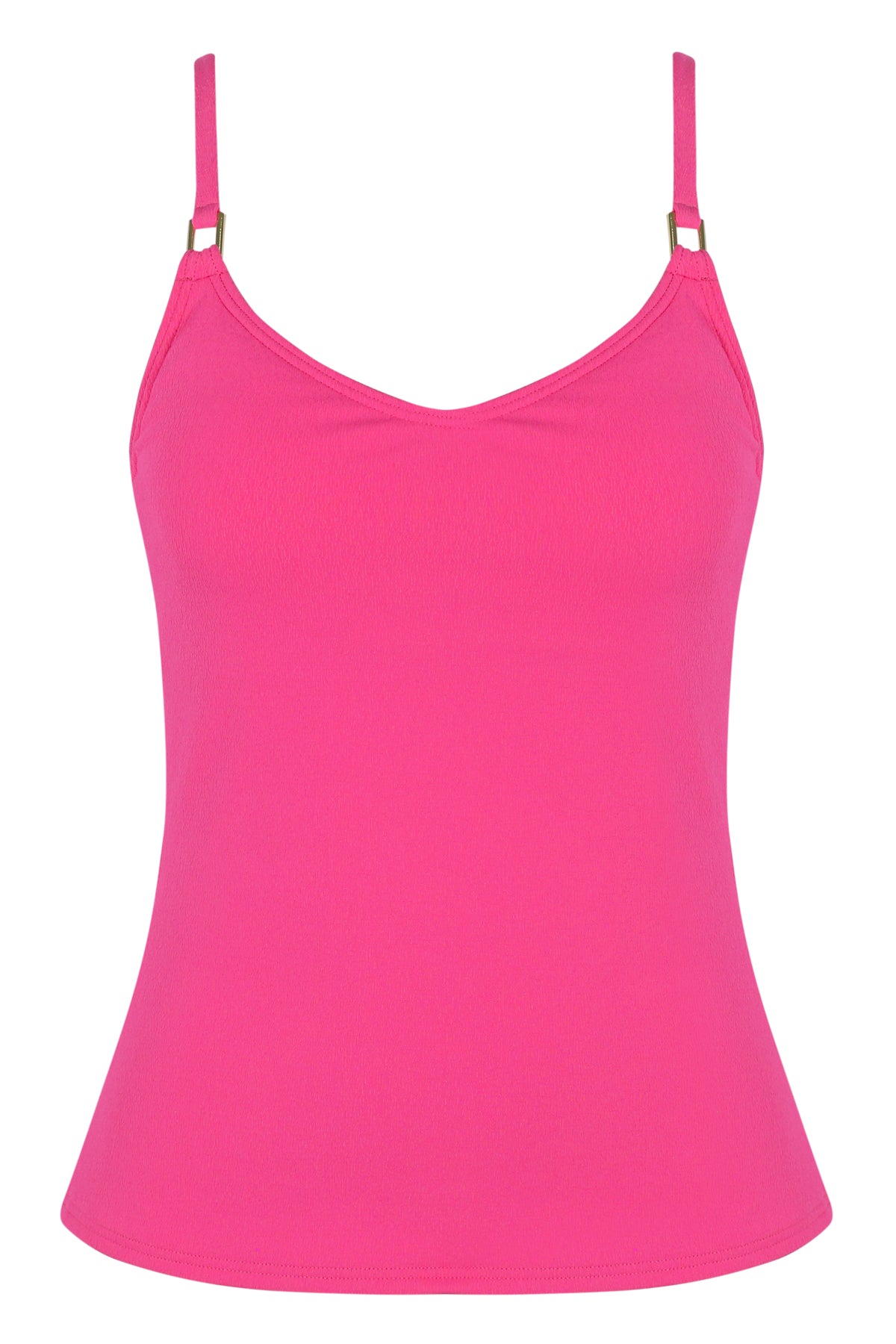 Posy Pink Crepe Anya Tankini - Built-in Underwire Bra, Form